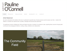 Tablet Screenshot of paulineoconnell.com